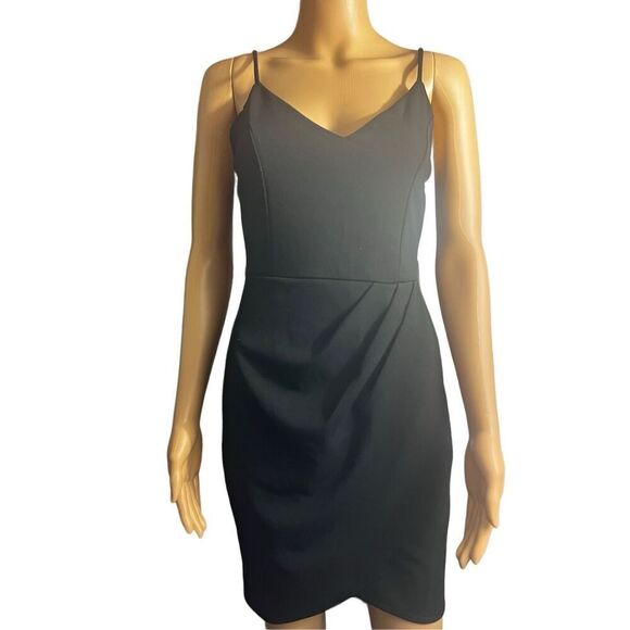 Lulus 🌻 Forever Your Girl Black Bodycon Dress Medium - Picture 5 of 7